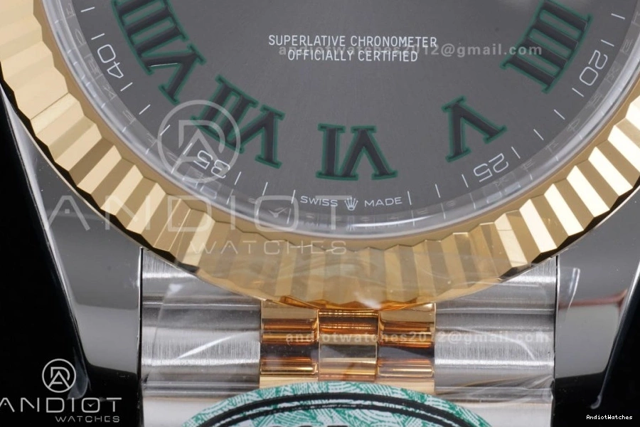 Reserve) Jubilee Power SS Roman Best (72 Hours 904L SH3235 Bracelet 1:1 YG Green Marker DateJust Unique Steel Gray 126333 603 Edition 41 Dial on Clean 0509